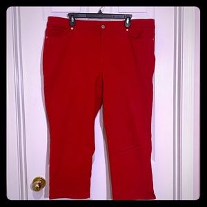 Red Capri Pants